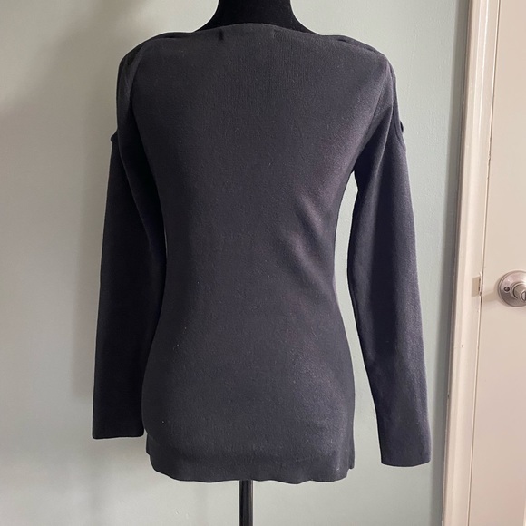 Stitches&Stripes Emmie Lace-Up Shoulder Cutout Pullover - Picture 6 of 14